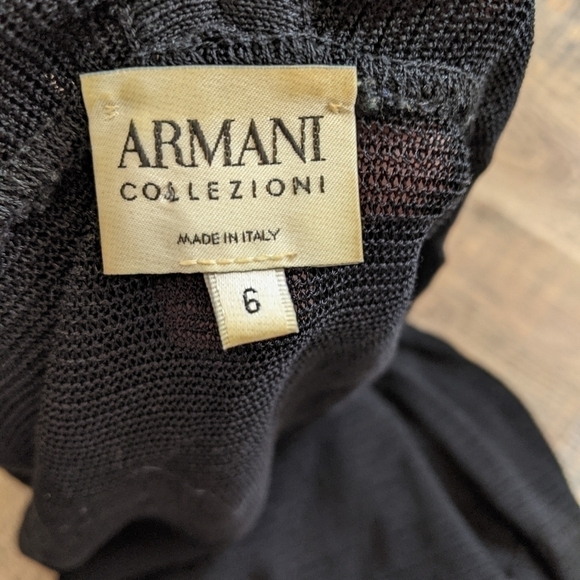 ARMANI collezioni black tie up open cardigan wrap - Picture 4 of 9